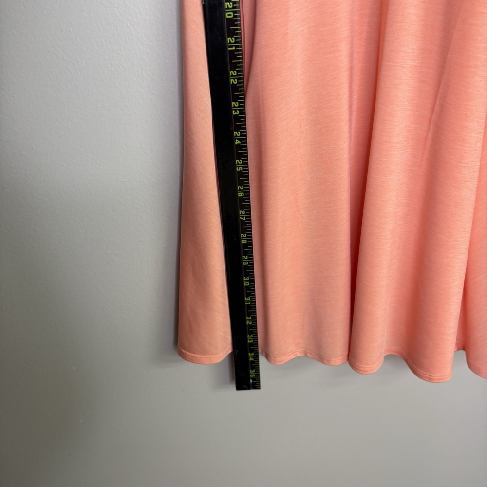 Nike Womens Tennis Dress Medium Salmon Pink Sleeveless Advantage Slim Semi Sheer - Picture 10 of 13